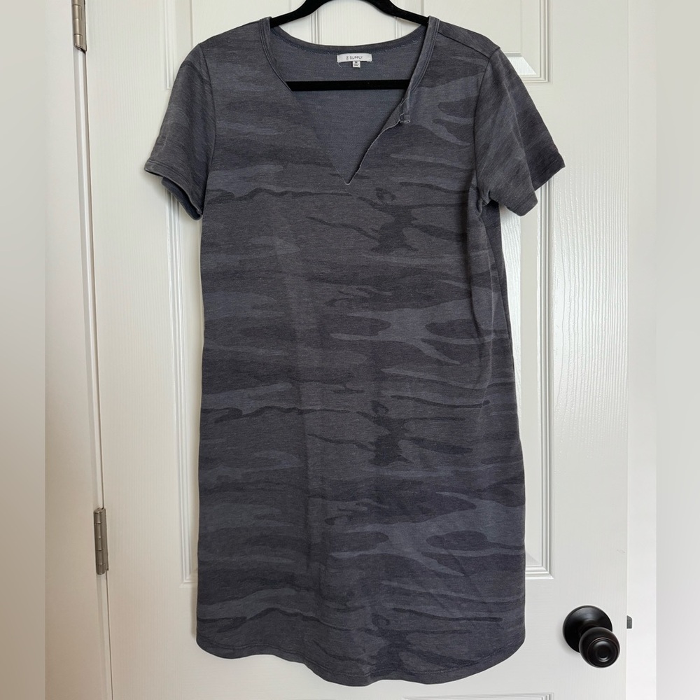 Z Supply camo tshirt dress